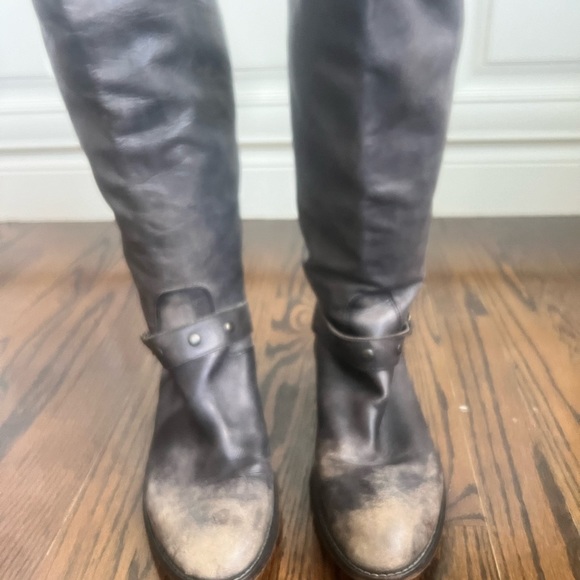 Lavorazione Artigiana leather boots in charcoal color size 39 Great condition - Picture 10 of 10